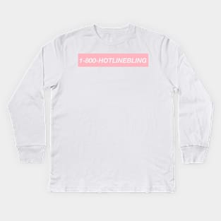 1-800-HOTLINEBLING Kids Long Sleeve T-Shirt